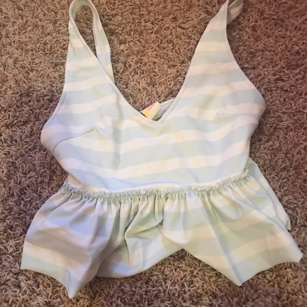 Baby blue swim top